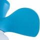 preview thumbnail 4 of 13, Blue Reversible Flush Mount Ceiling Fan Light with Remote