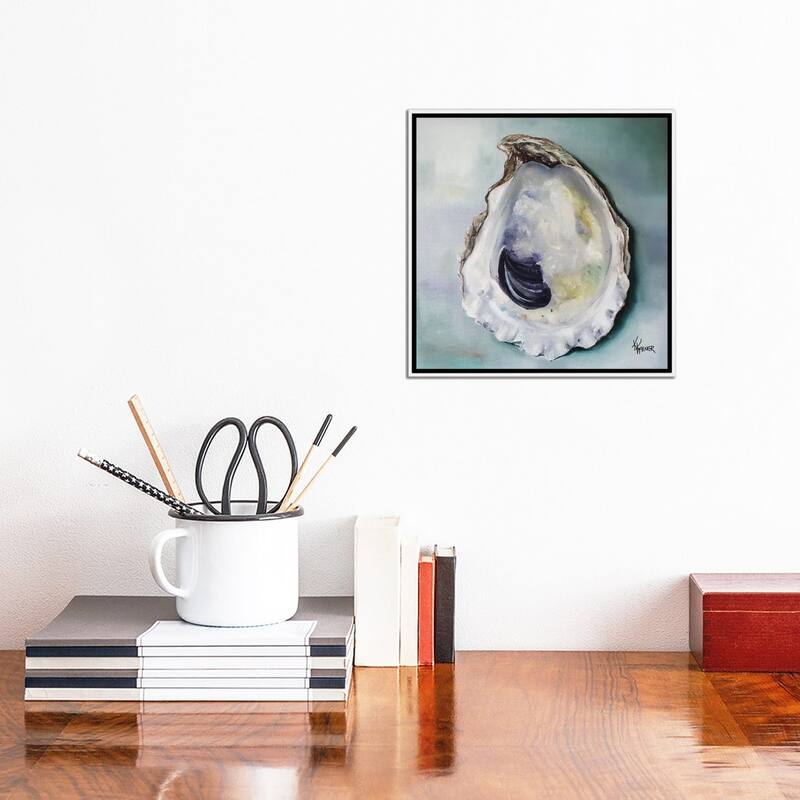 iCanvas "Virginia Oyster Shell" by Kristine Kainer Framed Canvas Print