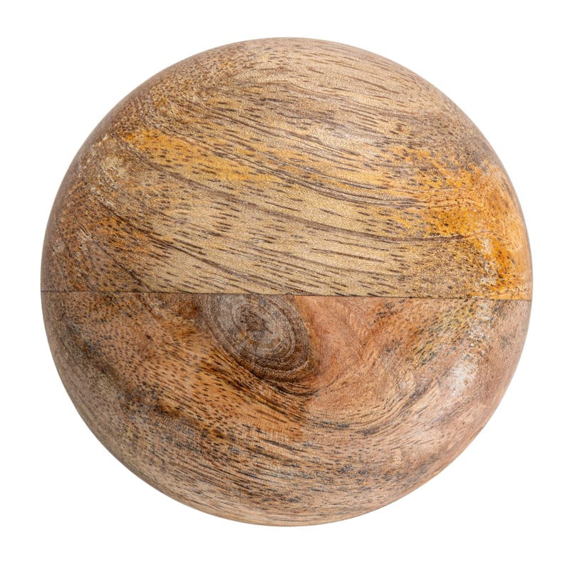 Marble and Mango Wood Pinch Pot with Lid