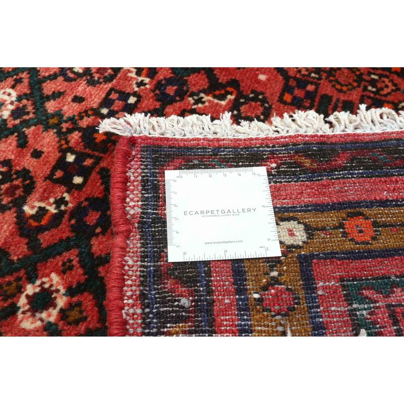 ECARPETGALLERY Hand-knotted Andelz Red Wool Rug - 2'9 x 12'6