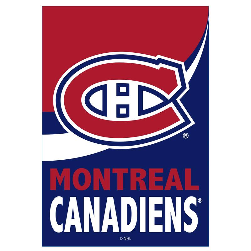 Montreal Canadiens Burlap Flag Garden Size