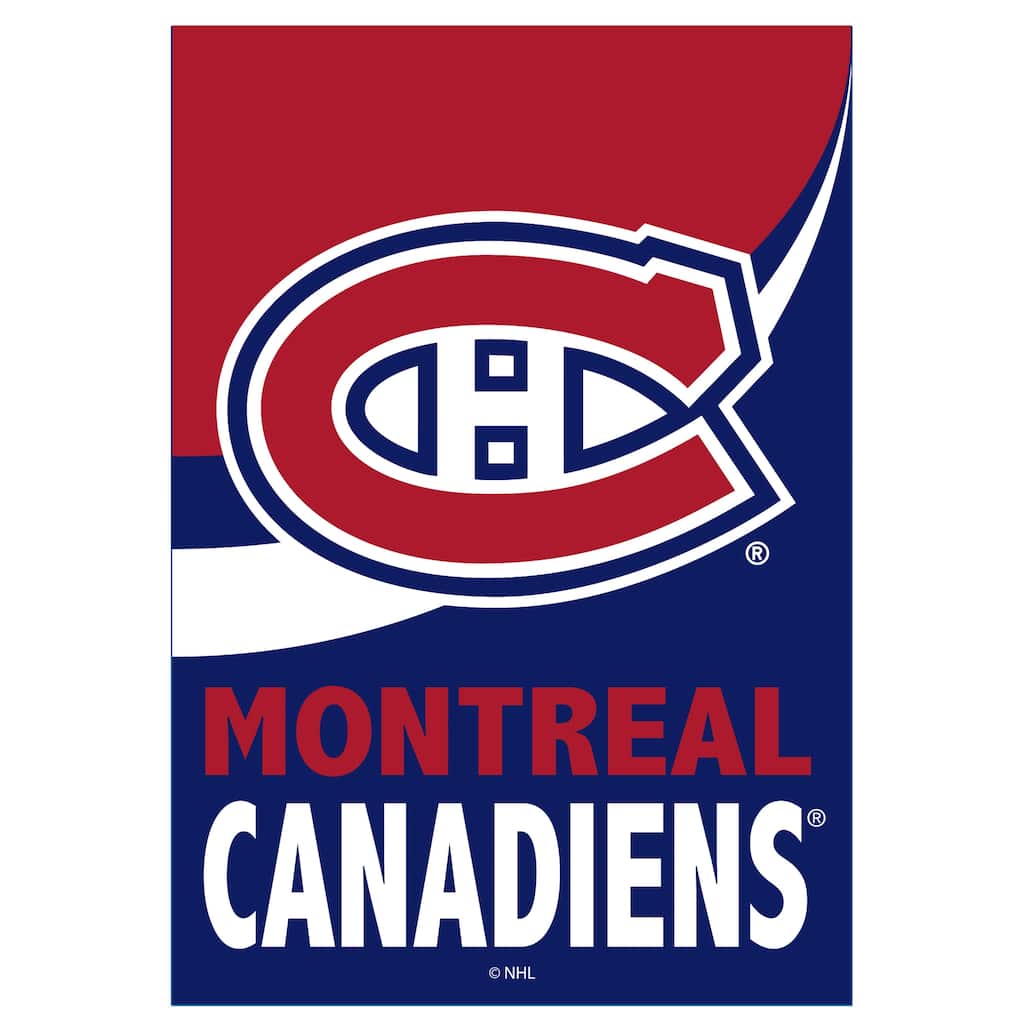 Montreal Canadiens Burlap Flag Garden Size