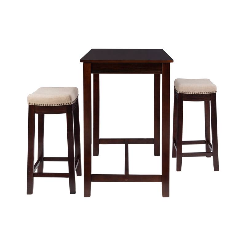Bridgeport Wooden 3-Piece Counter Height Dining Set