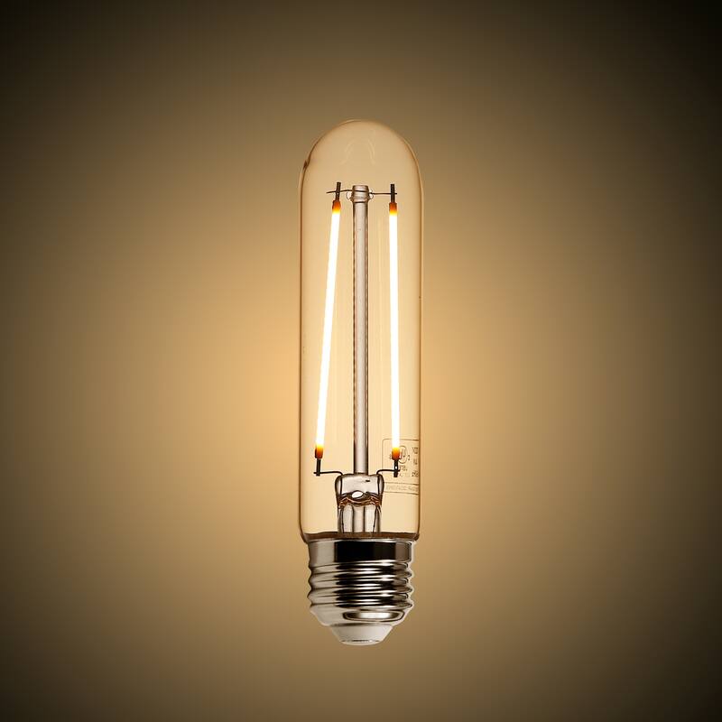 Light Society Set of 6 Sovana T10 / 4.9" Clear LED Filament Light Bulbs