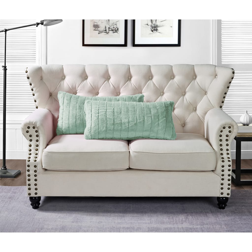 Supermink Soft Solid Throw Pillow Covers Set of 2, NO INSERT