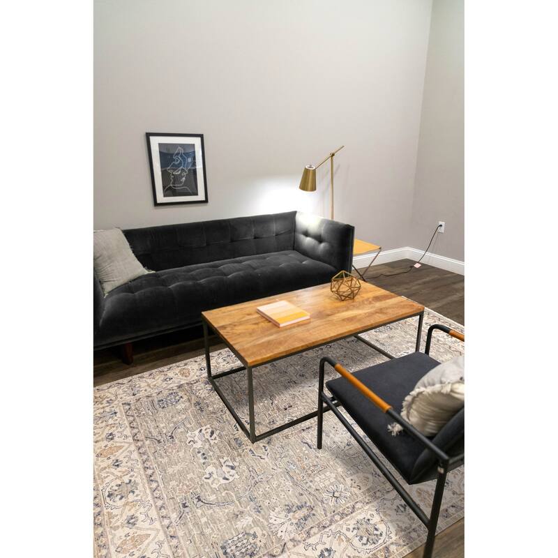 ECARPETGALLERY Hand-knotted Modern Oushak Sage Wool Rug - 9'0 x 12'0