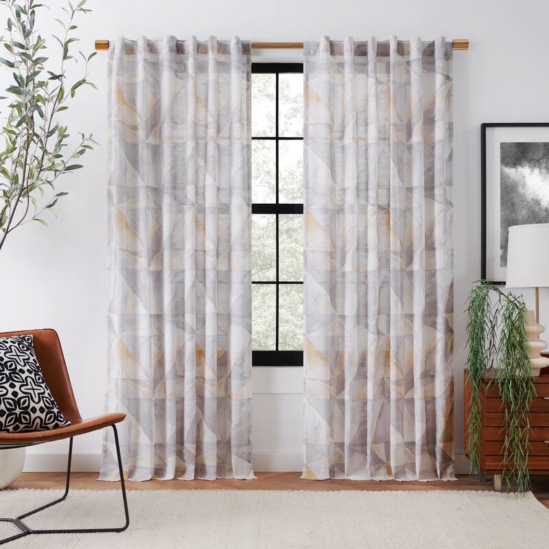 Rochelle Porter Prism Single Curtain Panel - 95 inches