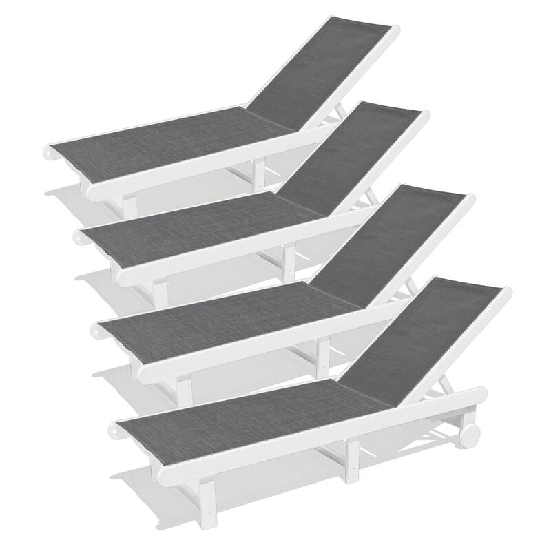 Venice HDPE Chaise Lounge, Set of 4 - Set of 4