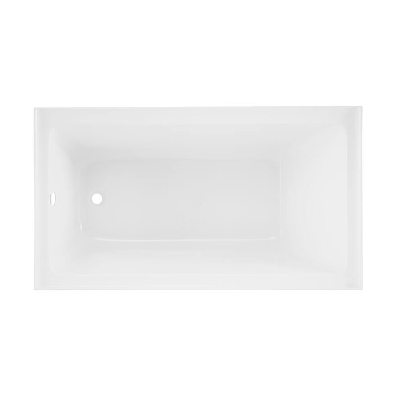 Lausanne 54" X 30" Left-Hand Drain Alcove Bathtub With Apron - 30x54 Left