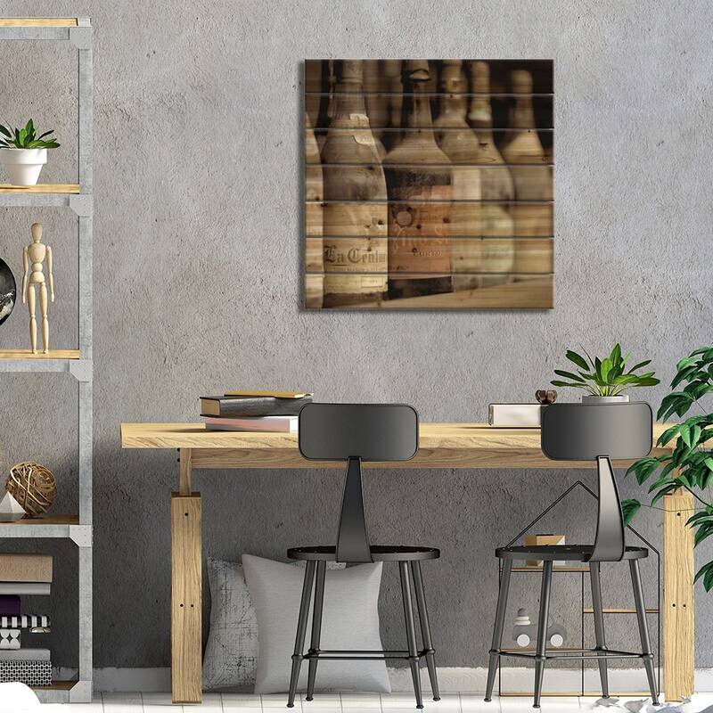Enoteca a Cortona No. 1 Print On Wood by Alan Blaustein - Multi-Color