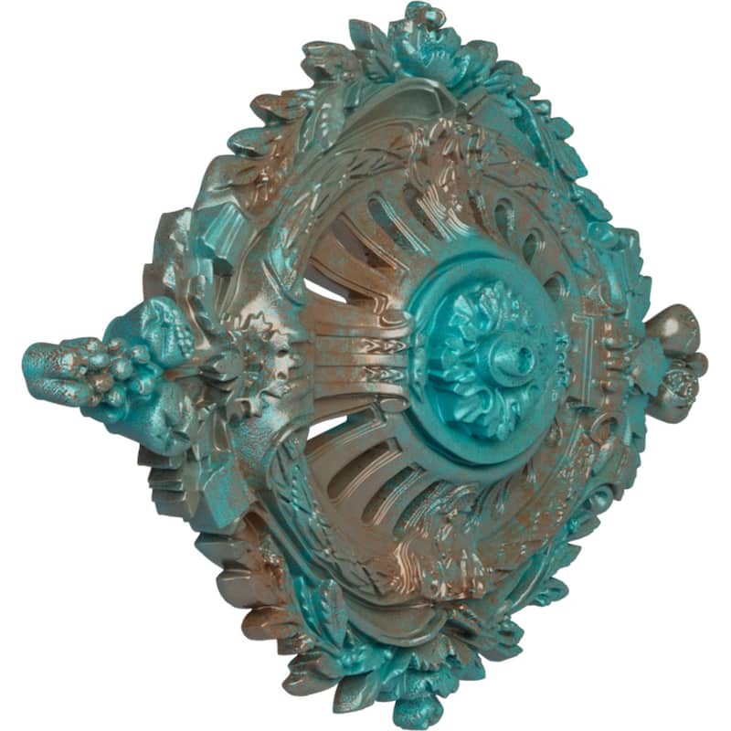 35 7/8"W x 22 1/2"H x 4 3/8"P Antonio Ceiling Medallion