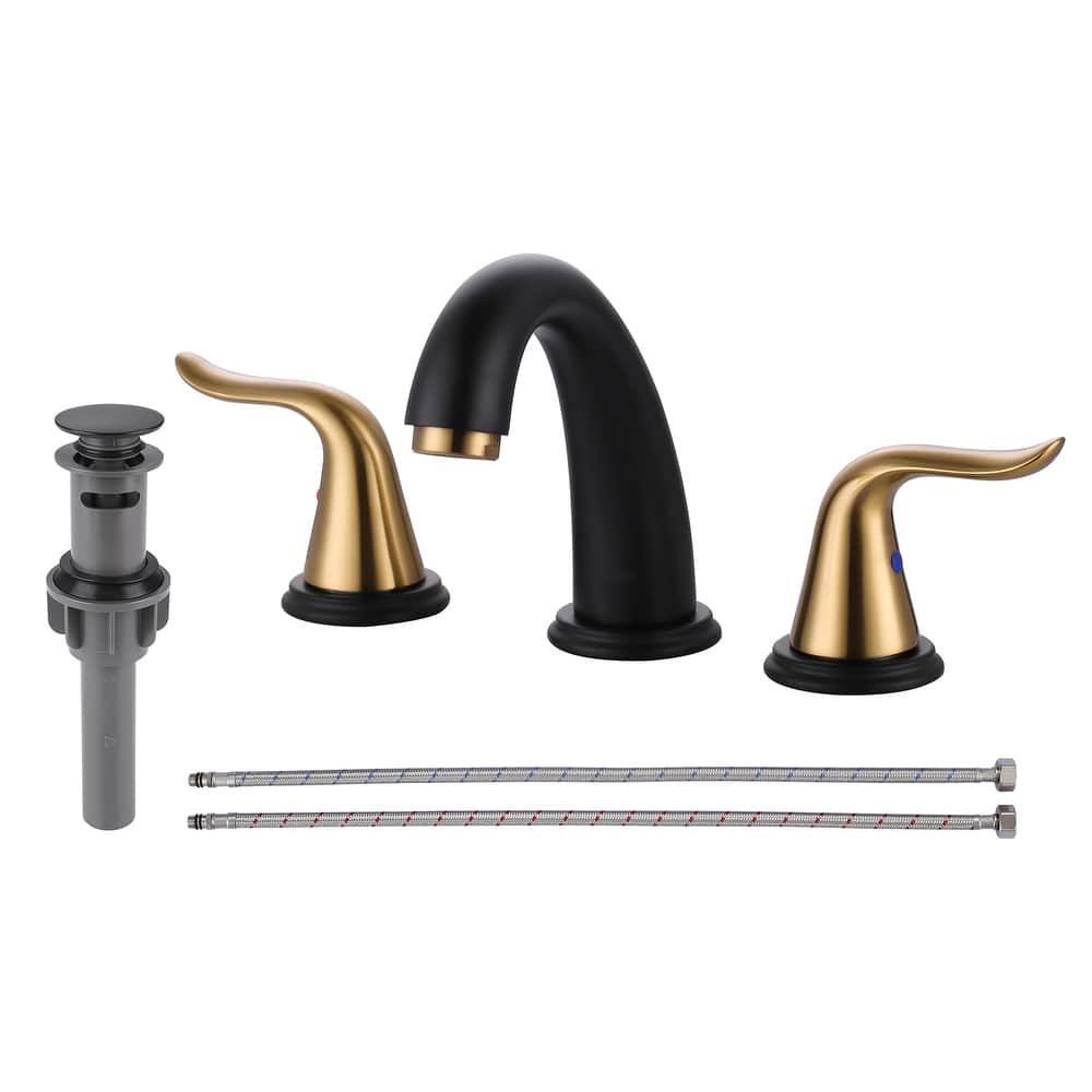 WOWOW Elegant Dual-Handle Bathroom Sink Faucet