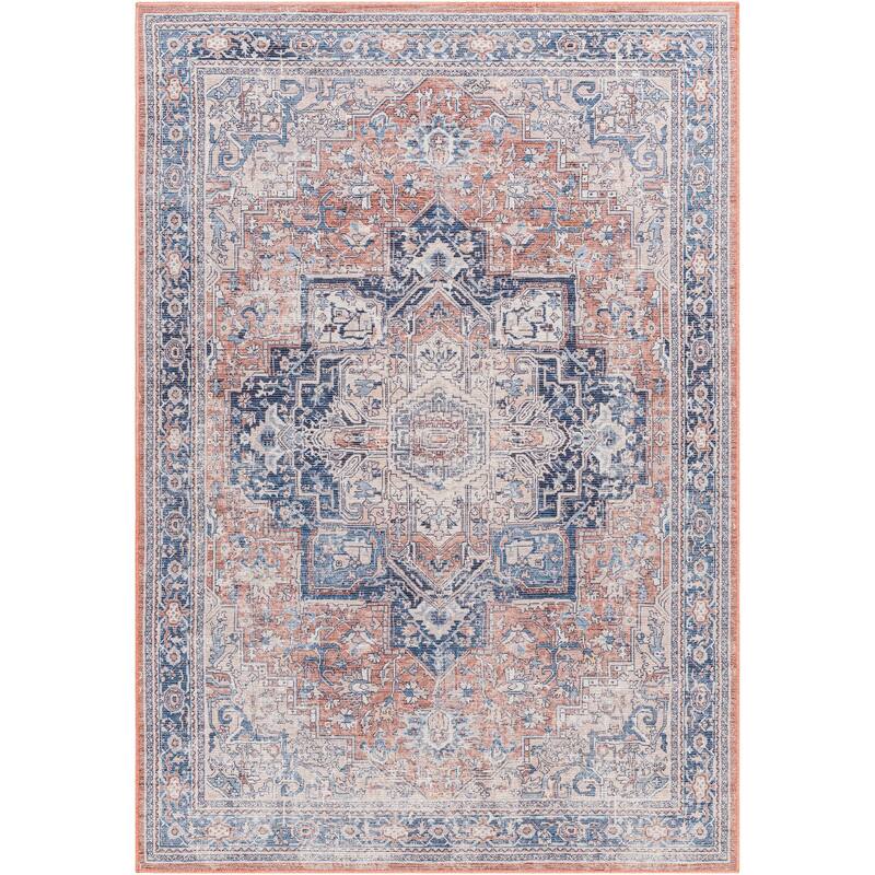 Livabliss Bram Distressed Persian Washable Area Rug