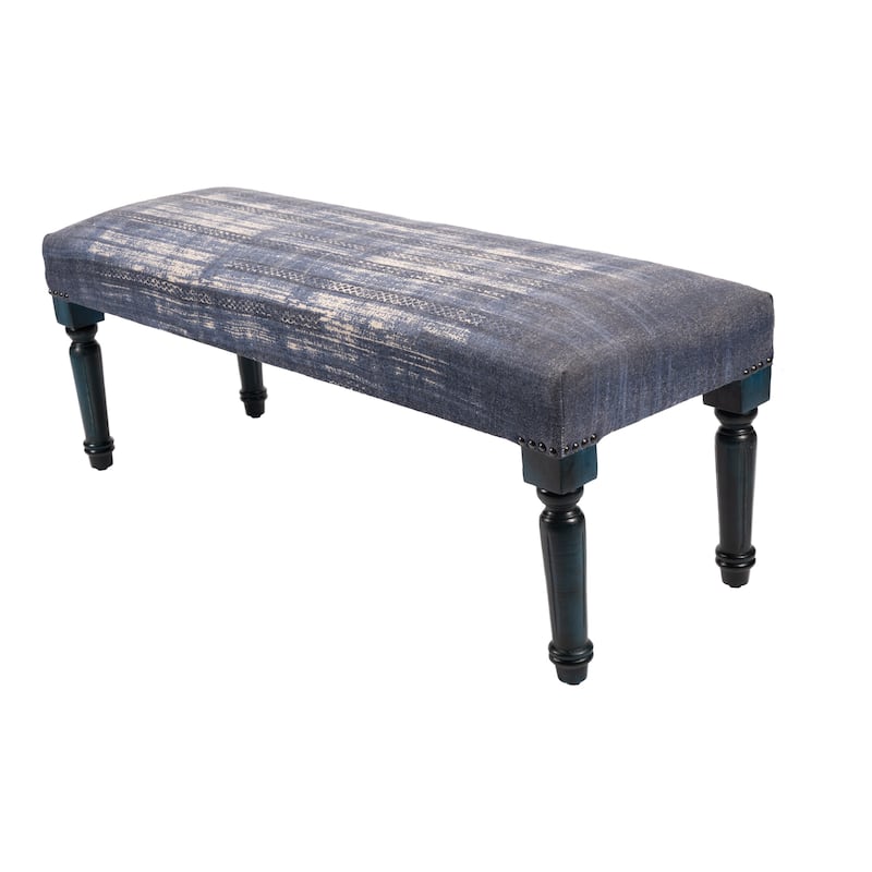 Presidio 47" Upholstered Entryway Bench by Sevita - 47" L x 16" W x 18" H