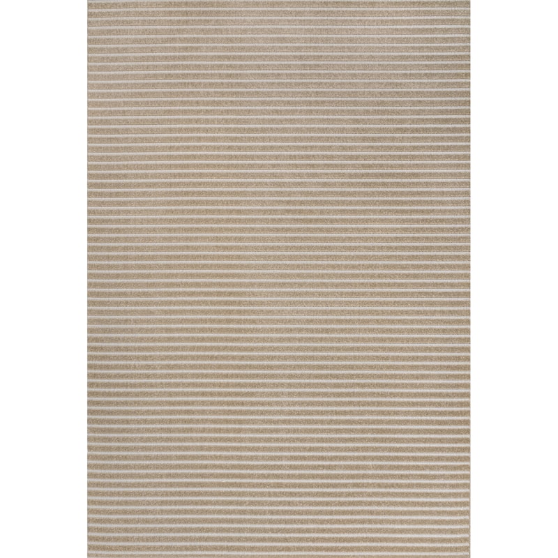 JONATHAN Y Maribo Minimalist Scandi Striped Navy/ivory Area Rug - 3 X 5 - Beige/Cream