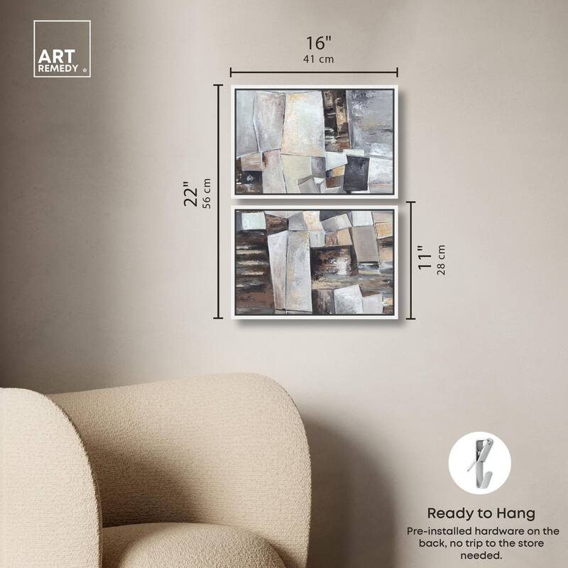 Inside the Future Canvas Set of 2 by Art Remedy