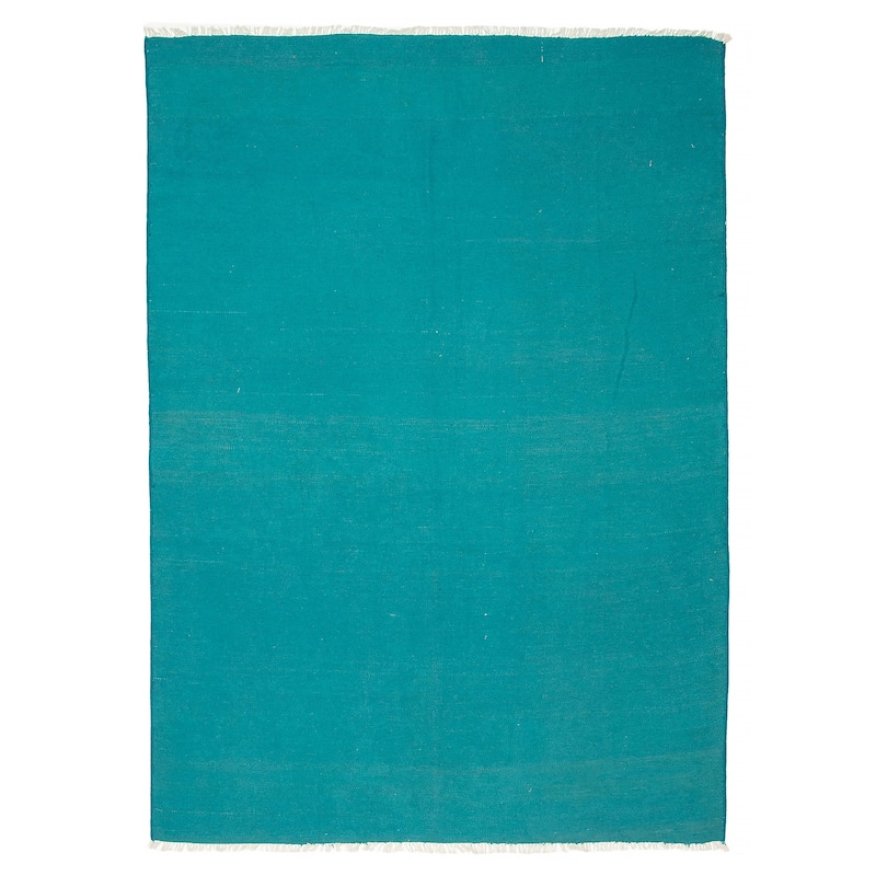 Ankara FW Teal Kilim 5'9" x 8'2" - 5'9 x 8'2 - Teal - 5'9 x 8'2
