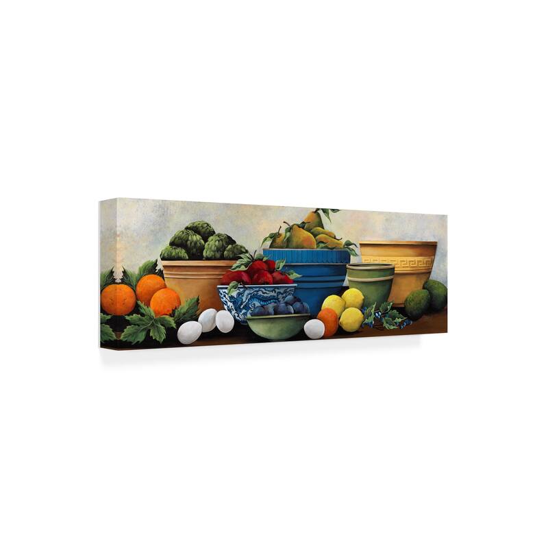 Debbi Wetzel 'Fruit Bowls' Canvas Art
