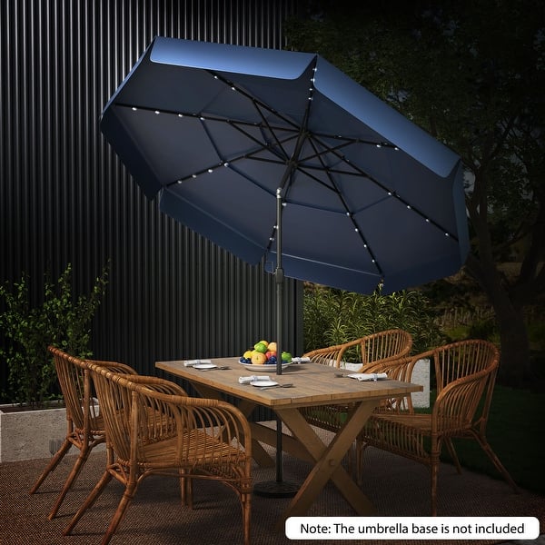 3 ft patio umbrella MASTERCANOPY 9ft 3-Tier Olefin 5-Year-Non-Fading and durable ribs provide superior strength and stability against the elements Costway Patio Umbrella, 3-Tier Vented