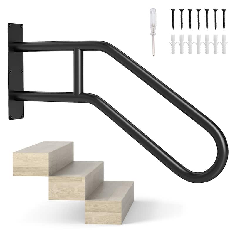 Costway 1/2 PCS Heavy-duty Handrail Non-slip Wall Mount Stair Hand - 1 PCS