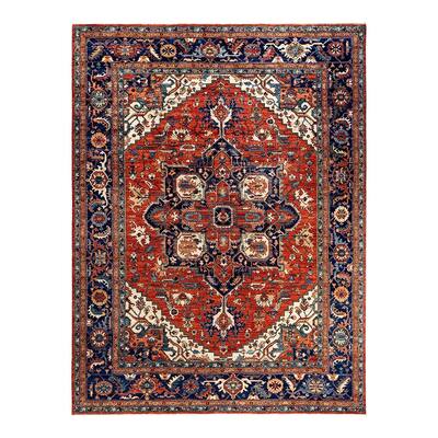 Serapi One-of-a-Kind Hand-Knotted Area Rug - Orange, 9' 2" x 11' 10" - 9' 2" x 11' 10"