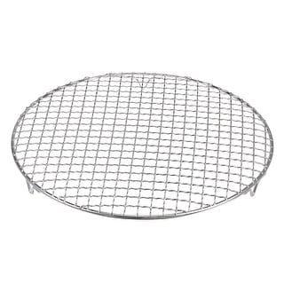 Round Cooking Rack 12-inch Stainless Steel Cross Wire Barbecue Grill ...