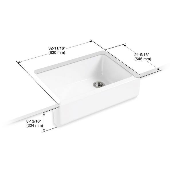 Shop Kohler K 5827 Whitehaven 32 11 16 Undermount Single Basin