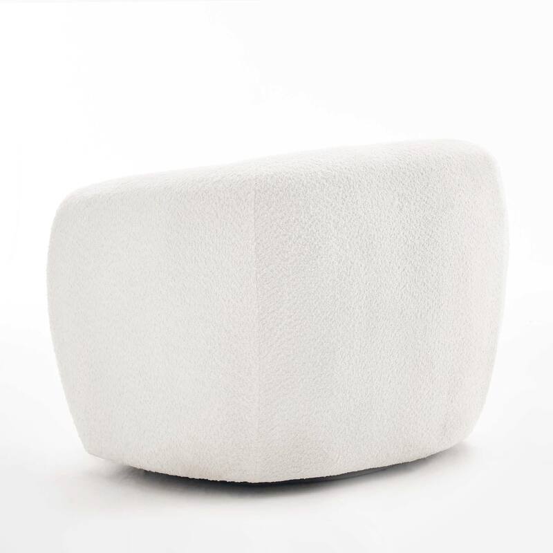 Mid-Century Modern Accent Chair, Soft Padded Single Sofa