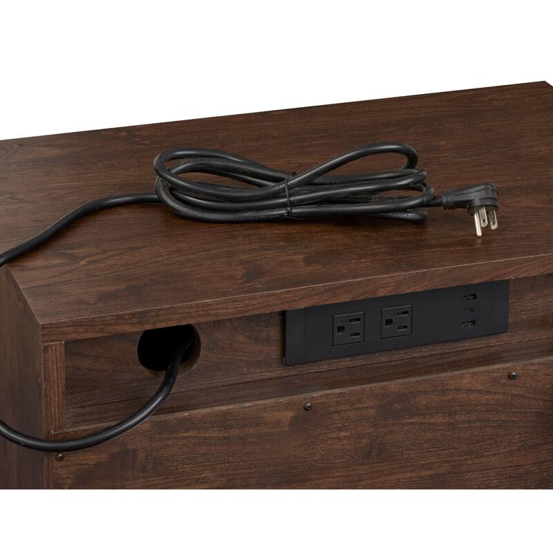 Magnussen Home Llewellyn Columbian Walnut Open Nightstand