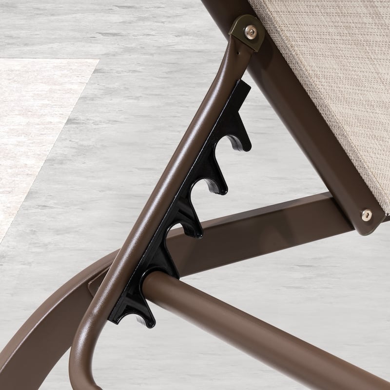 VredHom Adjustable Chaise Lounge Chair with Wheels