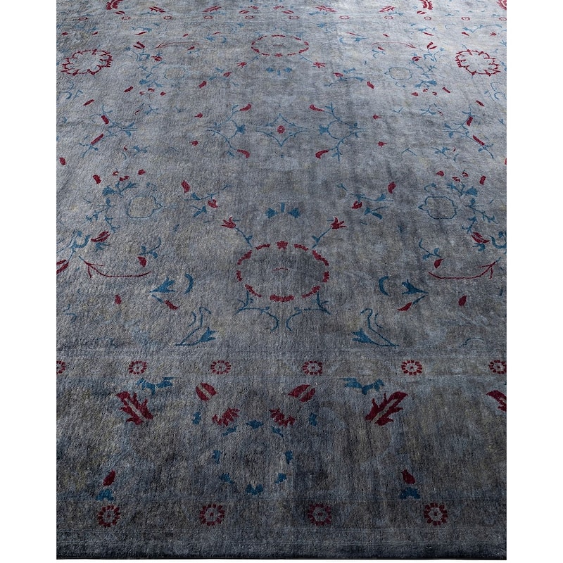 Contemporary Overdyed Wool Hand Knotted Area Rug - 8' 2" x 10' 1"