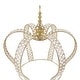 preview thumbnail 14 of 15, Crystal Bead Crown Decor Centerpiece Accent Piece Tabletop