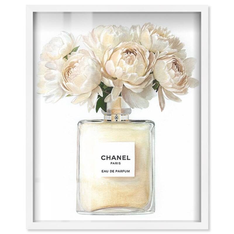 Doll Memories - Creamy Perfume Shadowbox by Art Remedy - White - 36" x 45"