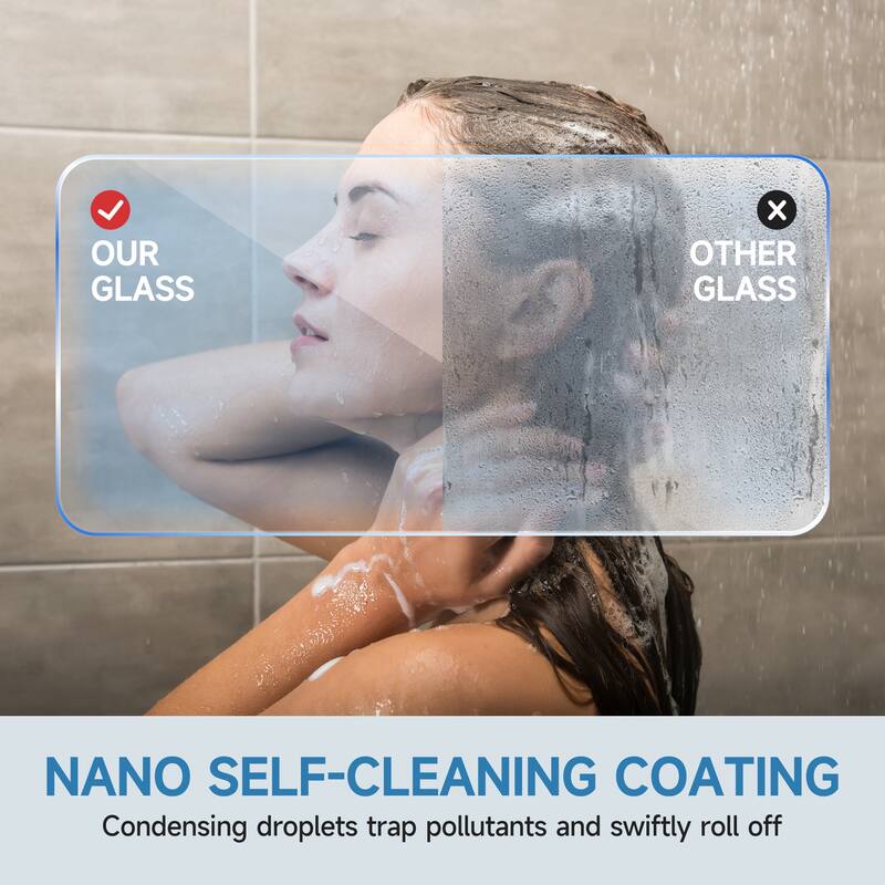Frameless Double Sliding Shower Door