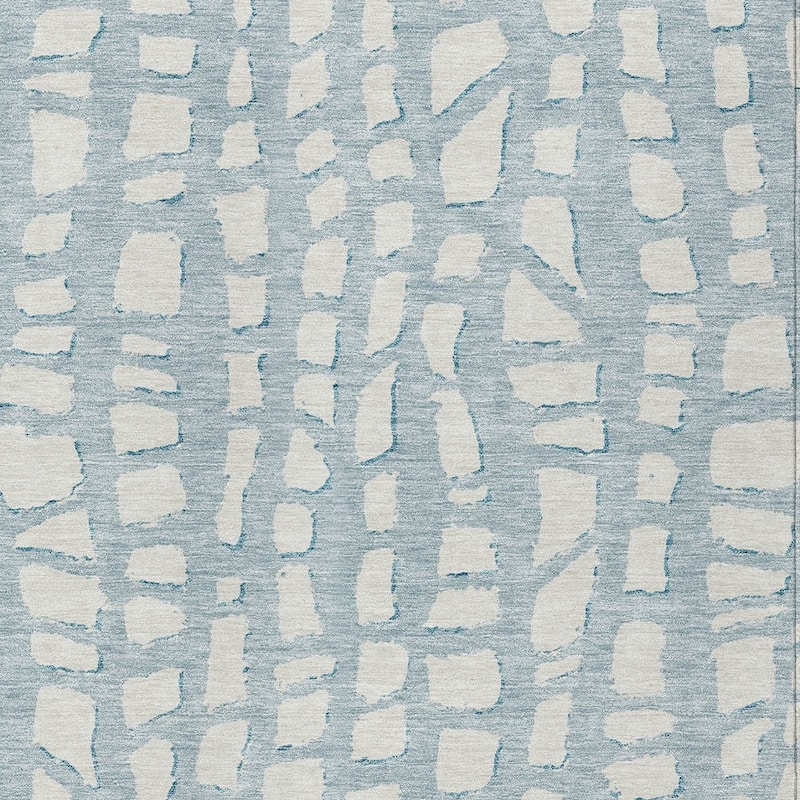 HomeRoots Abstract Transitional Rectangle Outdoor Rug