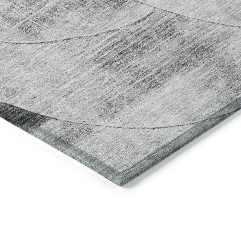 HomeRoots Geometric Transitional Rectangle Outdoor Rug