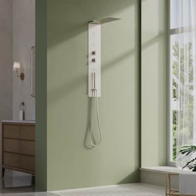 4-Function 39 in. Shower Full Body Shower Panel System with Rainfall Shower head,Body Jets And Hand Shower(Valve Included)