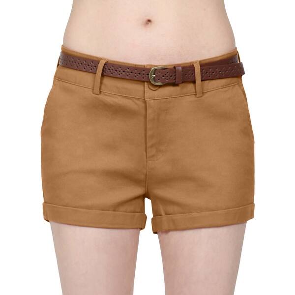 Shop Ne People Womens Mid Rise Comfy Fitted Cuffed Hem Casual