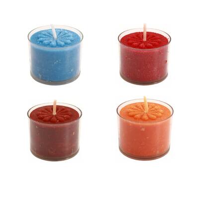 Elyon Deep Tealights Colored scented 8-Hour Burn Time