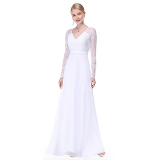 Donna Karan with Long Sleeves Wedding Dresses