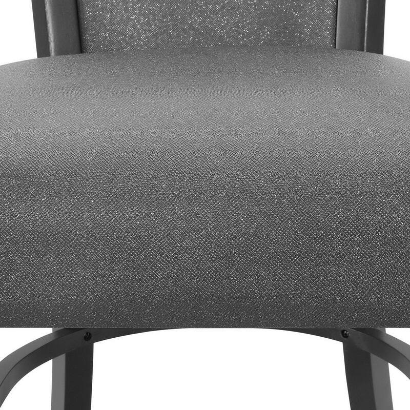 24 Inch Set of 2 Counter Height Chair with Fabric Upholstery and Wood Frame - 17.5 L x 19 W x 41 H Inches