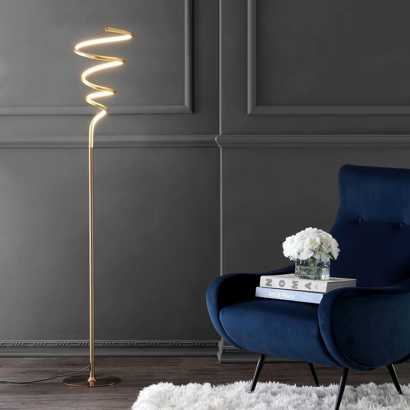 Sketch Modern Dimmable Metal Integrated LED Floor Lamp, by JONATHAN Y