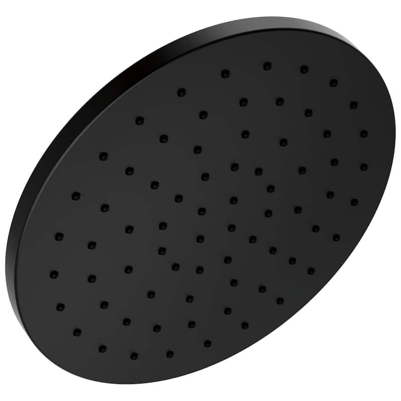 Delta RP103694 Modern 1.75 GPM Single Function Round Rain Shower Head - Matte Black