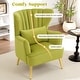preview thumbnail 10 of 65, HOMYKA Modern Wingback Arm Chair Upholstered Accent Chair Set of 2