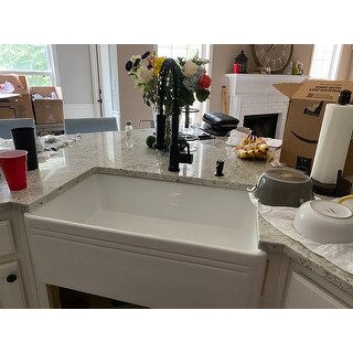 Delice 30 x 18 Ceramic, Farmhouse Kitchen Sink - 30
