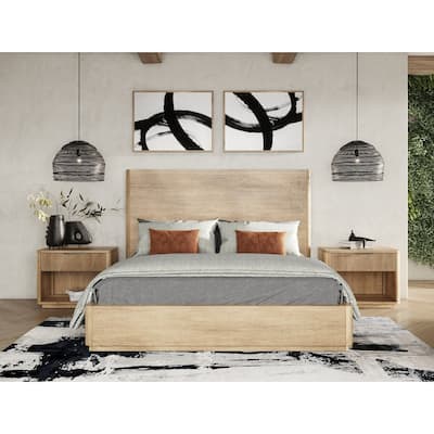 Nova Domus Santa Monica Modern Natual Oak Bed
