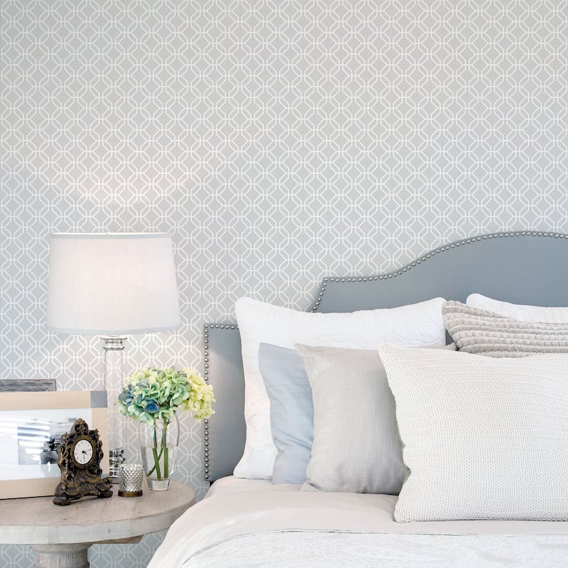 Galerie Wallcoverings Secret Garden Octogonal Trellis Non-woven Matte Wallpaper Roll