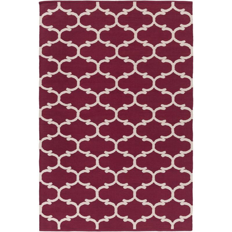 Flatweave Colne Moroccan Trellis Cotton Area Rug