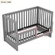 preview thumbnail 47 of 54, New Style Convertible Crib / Full Size Platform Bed with Changing Table, Storage Bed with Shelves, Wooden Crib