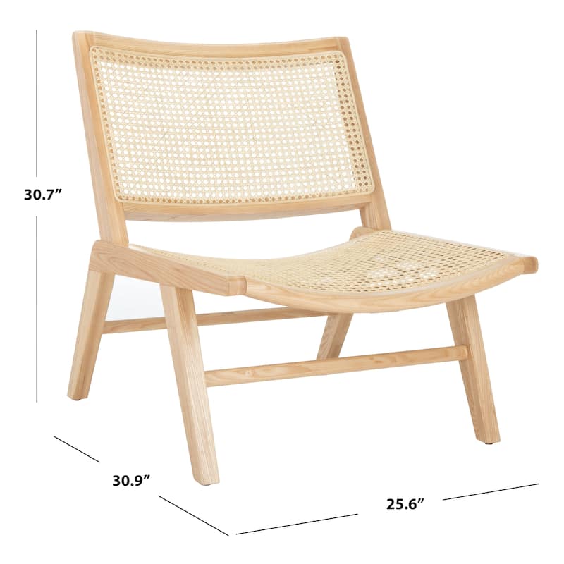 SAFAVIEH Couture Albana Rattan Dining Chair - 25.6" W x 30.9" L x 30.7" H - 26Wx31Dx31H